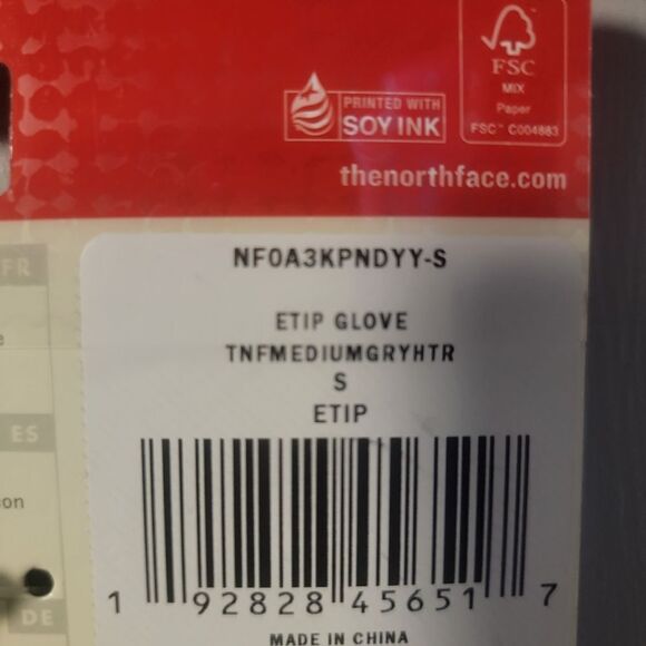 Last Pair!!! The North Face Gray Etip📲  touchscreen Glove🧤 Size small - Picture 5 of 16
